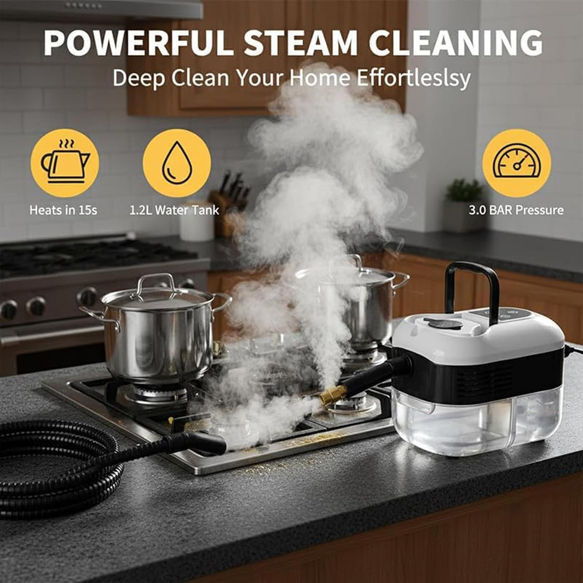 PowerSteam Pro: Φορητός απολιπαντής υψηλής θερμοκρασίας