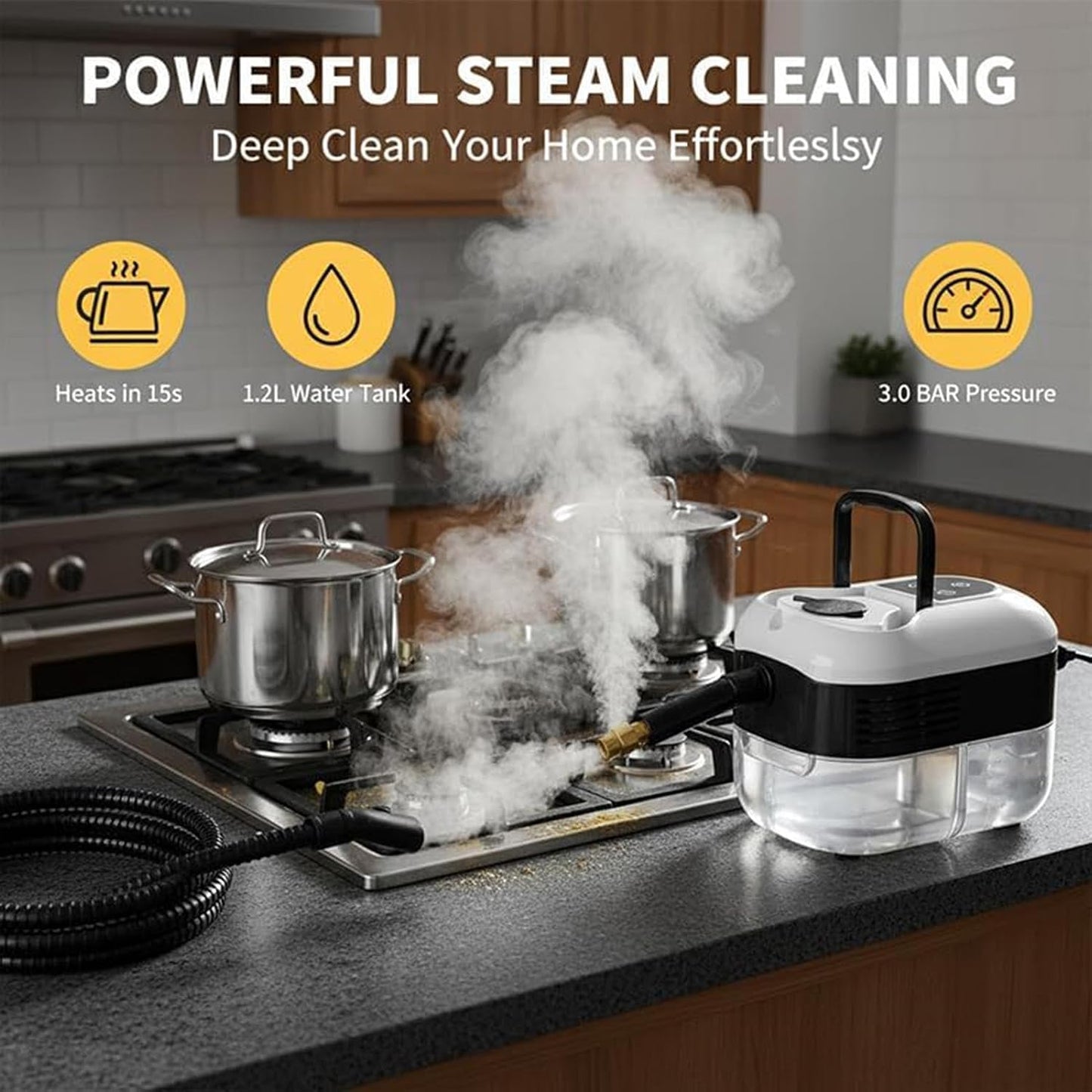 PowerSteam Pro: Φορητός απολιπαντής υψηλής θερμοκρασίας